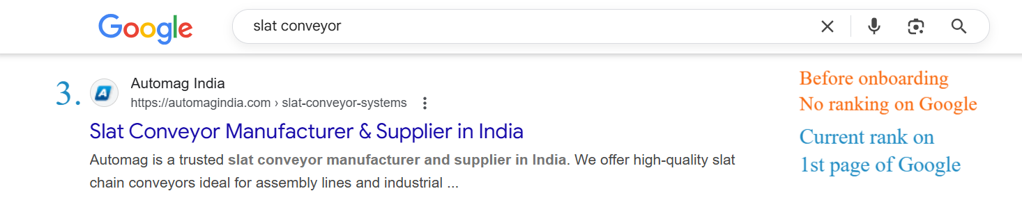 Google SERP results screenshot 2